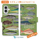 スマホケース 手帳型 カード収納 マグネット iPhone16e iPhone16 Pro Max 16 Plus 15 Pro Max 14 Plus iPhone13 mini Xperia 10 VI Galaxy AQUOS ARROWS Pixel9a Pro 釣り 魚 ルアー FISH MAN BIG GAME PARADAISE! グリーン