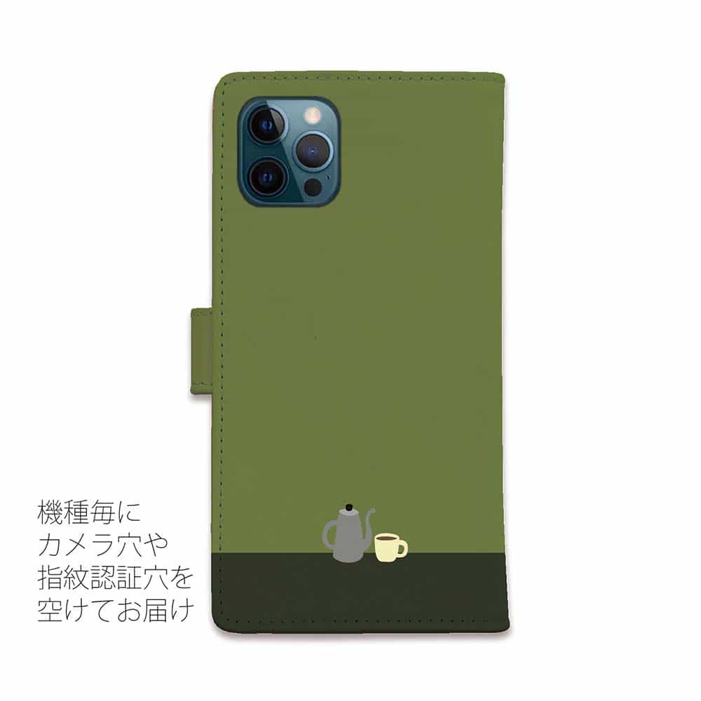 スマホケース 手帳型 カード収納 マグネット iPhone17 Pro Max iPhone Air iPhone16e iPhone16 Pro Max 16 Plus 15 Pro Max Xperia 10 VII Galaxy AQUOS ARROWS Pixel10 XL 熊 子熊 用品 雑貨 コーヒー注ぐクマさん(wakat)