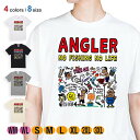 釣り Tシャツ 半袖 釣りざんまい 釣りをするんです_カラフル 5.6oz (オンス) 綿100% メンズ レディース 洗濯 大きいサイズ ホワイト ブラック ...