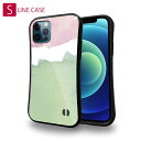 S-LINE ケース iPhone13 mini iPhone13 Pro Max iPhone12 Pro iPhone11 Pro iPhoneXs iPhoneXR Xperia 5 III Xperia 10 III Pixel 5a AQUOS sense6 釣り 魚 ルアー 水彩ピンク&グリーン