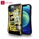 S-LINE ケース iPhone13 mini iPhone13 Pro Max iPhone12 Pro iPhone11 Pro iPhoneXs iPhoneXR Xperia 5 III Xperia 10 III Pixel 5a AQUOS sense6 釣り 魚 ルアー Gone Bass Fishing イエロー