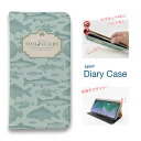 スマホケース 手帳型 ベルトなし マグネットなし iPhone16 Pro Max 16 Plus 15 Pro Max 14 Plus iPhone13 mini iPhone SE Xperia 10 VI Galaxy AQUOS Pixel9a Pro 釣り 魚 ルアー ビンテージ・フィッシュ