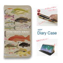 スマホケース 手帳型 ベルトなし iPhone16 Pro Max 16 Plus 15 Pro Max 14 Plus iPhone13 mini iPhone SE Xperia 10 VI Galaxy AQUOS Pixel9a Pro 釣り 魚 ルアー FISH MAN FISHING PARADAISE OKINAWA! ブラウン