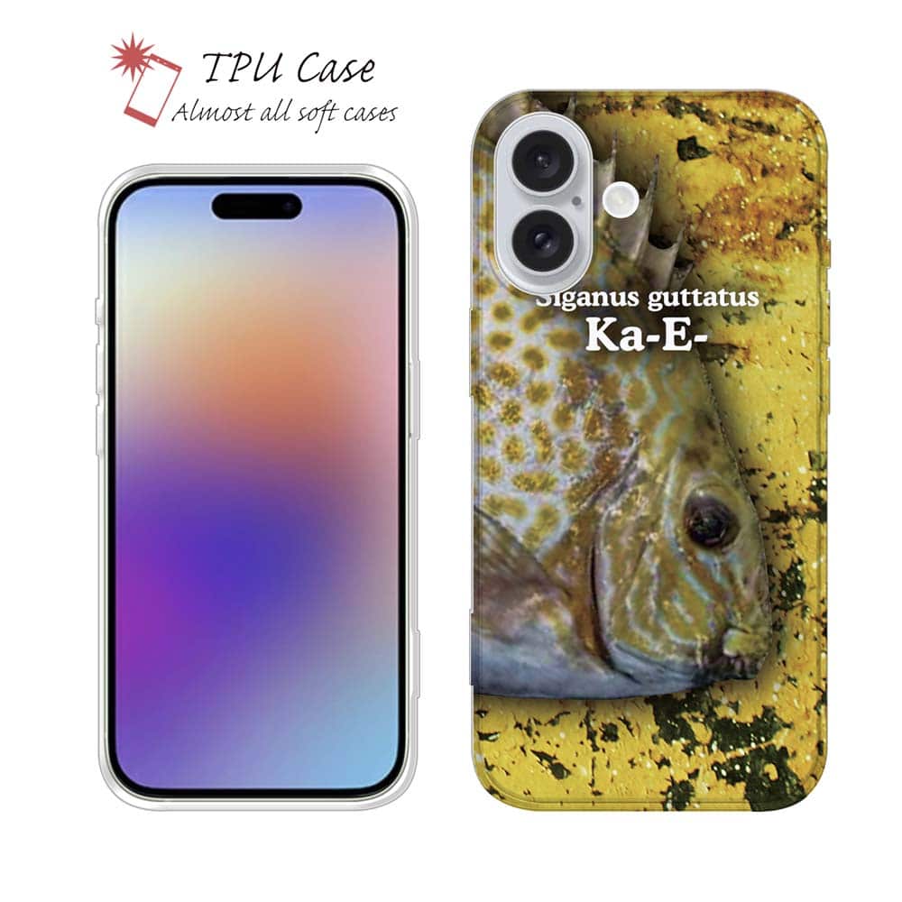 ソフトケース iPhone17 Pro Max iPhone Air クリアケース iPhone16e Pro Max iPhone15 Pro Max iPhone14 Plus iPhone13 mini Xperia 10 VII Galaxy AQUOS sense arrows Pixel10 Pro XL 釣り 魚 ルアー セット クリア カーエー(ゴマアイゴ)