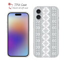 ソフトケース iPhone16 Pro Max 16 Plus クリアケース iPhone15 Pro Max iPhone14 Plus iPhone13 mini Xperia 10 VI Galaxy AQUOS sense arrows Pixel9a Pro かわいい 北欧 TPU 透明 ノルディック柄 ライトグレー