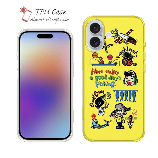 ソフトケース iPhone16 Pro Max 16 Plus クリアケース iPhone15 Pro Max iPhone14 Plus iPhone13 mini Xperia 10 VI Galaxy AQUOS sense arrows Pixel9a Pro 釣り 魚 ルアー 透明 釣りざんまい 魚釣りに出かけよう!_カラフルイエロー ソフトケース iPhone16 Pro Max 16 Plus クリアケース iPhone15 Pro Max iPhone14 Plus iPhone13 mini Xperia 10 VI Galaxy AQUOS sense arrows Pixel9a Pro 釣り 魚 ルアー 透明 釣りざんまい 魚釣りに出かけよう!_カラフルイエロー
