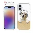 ソフトケース iPhone16 Pro Max 16 Plus クリアケース iPhone15 Pro Max iPhone14 Plus iPhone13 mini Xperia 10 VI Galaxy AQUOS sense arrows Pixel9a Pro かわいい 犬 雑貨 TPU 透明 ラブ(クリーム)だってNo Music No Life