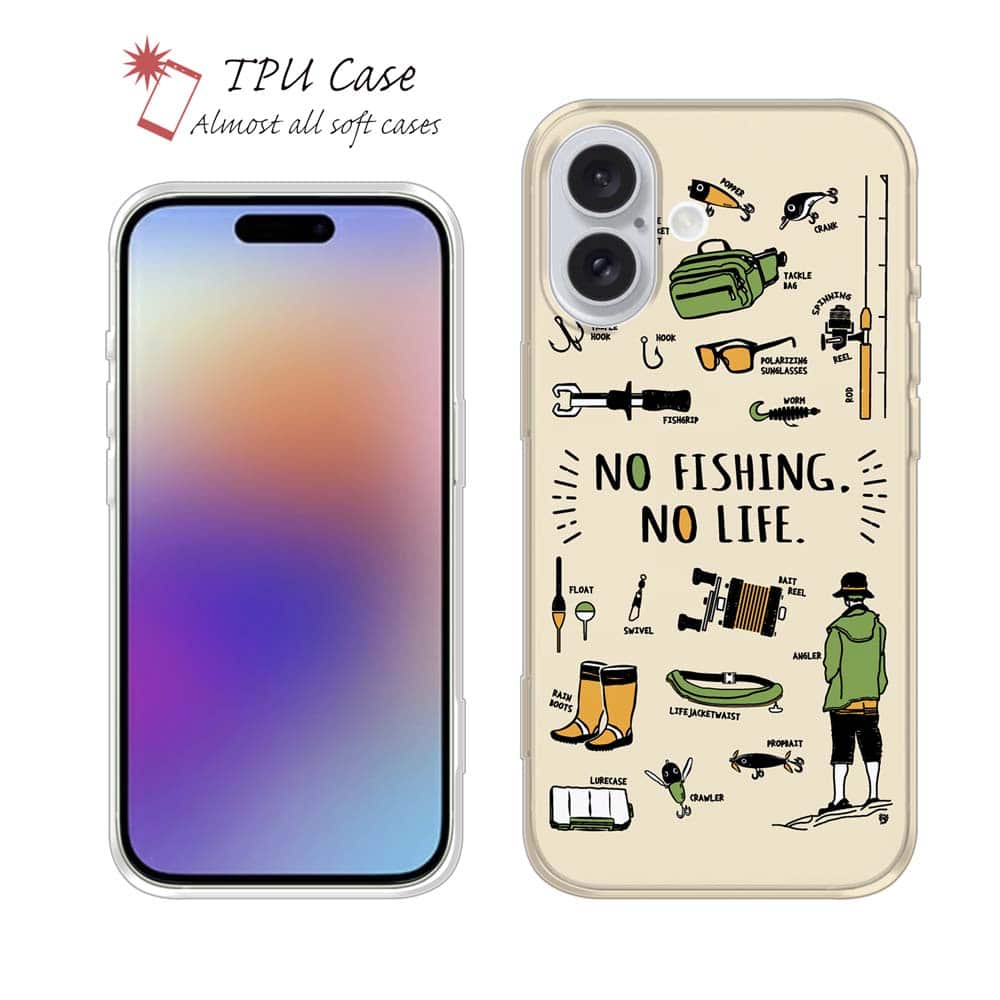 ソフトケース iPhone17 Pro Max iPhone Air クリアケース iPhone16e Pro Max iPhone15 Pro Max iPhone14 Plus iPhone13 mini Xperia 10 VII Galaxy AQUOS sense arrows Pixel10 Pro XL 釣り 魚 ルアー 透明 釣りざんまい 釣りに行く準備