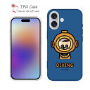 ソフトケース iPhone16 Pro Max 16 Plus クリアケース iPhone15 Pro Max iPhone14 Plus iPhone13 mini Xperia 10 VI Galaxy AQUOS sense arrows Pixel9a Pro かわいい キャラクター TPU 透明 ワカボンド WAKAMAKAシリーズ ダイバータン
