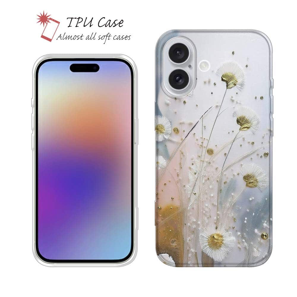 ソフトケース iPhone17 Pro Max iPhone Air クリアケース iPhone16e Pro Max iPhone15 Pro Max iPhone14 Plus iPhone13 mini Xperia 10 VII Galaxy AQUOS sense arrows Pixel10 Pro XL カラフル 花 花柄 オイルペイント スモールフラワー