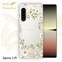 【14時までの注文で当日発送】 Xperia 5 IV SO-54C / SOG09 / A204SO ソフトケース TPU クリアケース 透明 エクスペリア5 マークフォー ケース おしゃれ カラフル かわいい 花 花柄 ホワイトフラワー