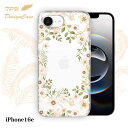 【14時までの注文で当日発送】 iPhone16e ソフトケース TPU クリアケース 透明 アイフォン16e ケース おしゃれ カラフル かわいい 花 花柄 ホワイトフラワー