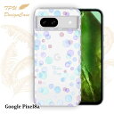 【14時までの注文で当日発送】 Google Pixel 8a ソフトケース TPU クリアケース 透明 グーグルピクセル8エー ケース おしゃれ カラフル かわいい 花 花柄 水玉 ブルー