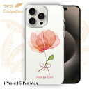 【楽天スーパーSALE 50%OFF】 iPhone15 Pro Max ソフトケース TPU クリアケース 透明 アイフォン15プロマックス ケース おしゃれ カラフル かわいい 花 花柄 ピンクの花 困難に打ち勝つ