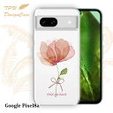 【14時までの注文で当日発送】 Google Pixel 8a ソフトケース TPU クリアケース 透明 グーグルピクセル8エー ケース おしゃれ カラフル かわいい 花 花柄 ピンクの花 困難に打ち勝つ