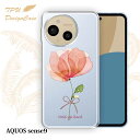 【14時までの注文で当日発送】 AQUOS sense9 SH-53E/SHG14/SH-M29 ソフトケース TPU クリアケース 透明 アクオス センス9 ケース おしゃれ カラフル かわいい 花 花柄 ピンクの花 困難に打ち勝つ