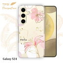  Galaxy S24 SC-51E / SCG25 ソフトケース TPU クリアケース 透明 ギャラクシーエス24 ケース おしゃれ カラフル かわいい 花 花柄 プランツデザイン No.4