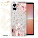 Xperia 5 V SO-53D / SOG12 ソフトケース TPU クリアケース 透明 エクスペリア5 マークファイブ ケース おしゃれ カラフル かわい...