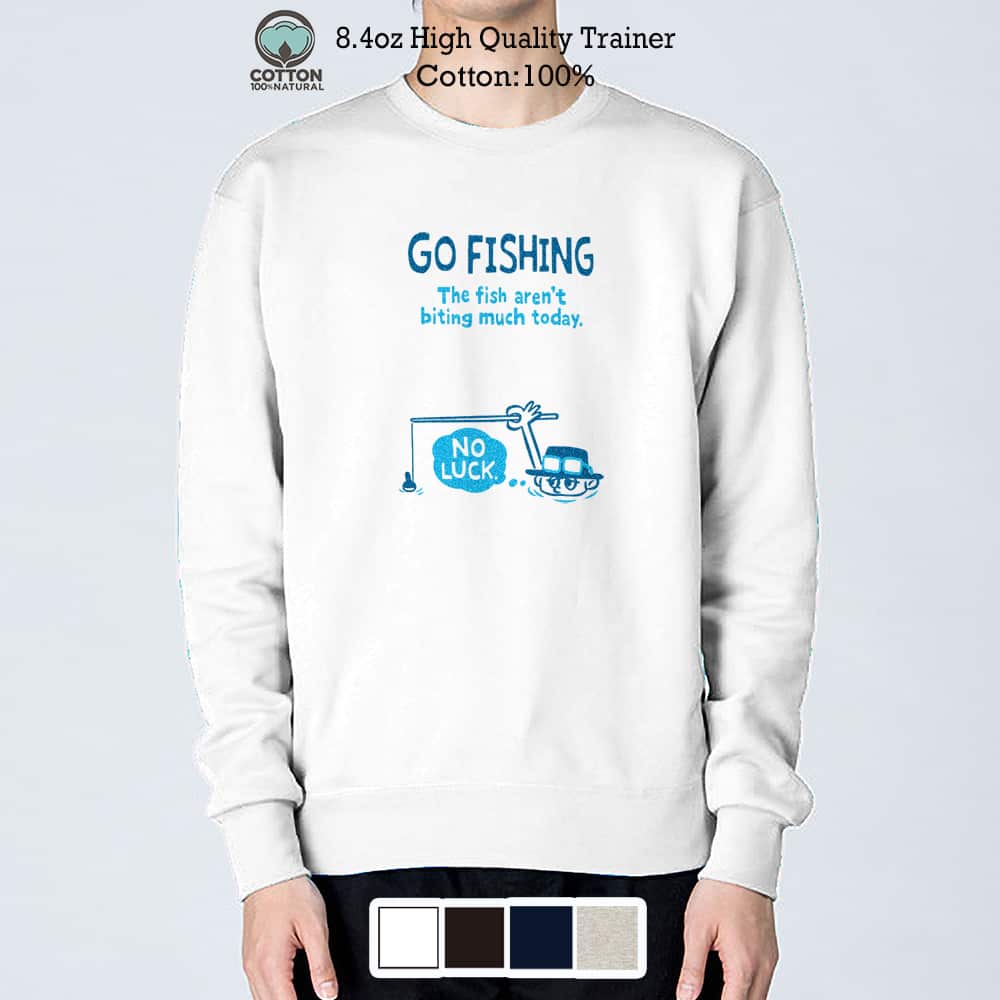 トレーナー 長袖 釣りざんまい ユニークな釣り_ブルー 8.4oz (オンス) 綿100% メンズ レディース 洗濯 ..