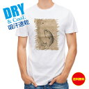 釣り Tシャツ アウトドア 古紙とトラウト 釣り 魚 ルアー T シャツ メンズ 半袖 ロゴ 文字 春 夏 秋 インナー 安い 面白い 大きいサイズ 洗濯 ポリ...