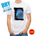 釣り Tシャツ アウトドア ディスカス ブルー 釣り 魚 ルアー 熱帯魚 T シャツ メンズ 半袖 ロゴ 文字 春 夏 秋 インナー 安い 面白い 大きいサイズ...