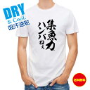 釣り Tシャツ アウトドア 釣りざんまい 集魚力ハンパねぇ_縦書き T シャツ 半袖 ドライ 魚 ブラックバス ルアー 送料無料 ウェア 面白い メンズ ロゴ ...