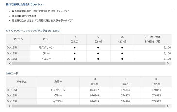 ダイワ (Daiwa) DL-1350 グレー LLサイズ（27.0）ダイワ ラジアルデッキサンダル