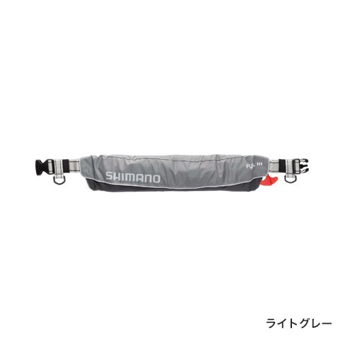 シマノ (Shimano) VF-052K ライトグレー フリーサイズ（腰回り／60cm～105cm）ラフトエアジャケット (ウエストタイプ・膨脹式救命具)