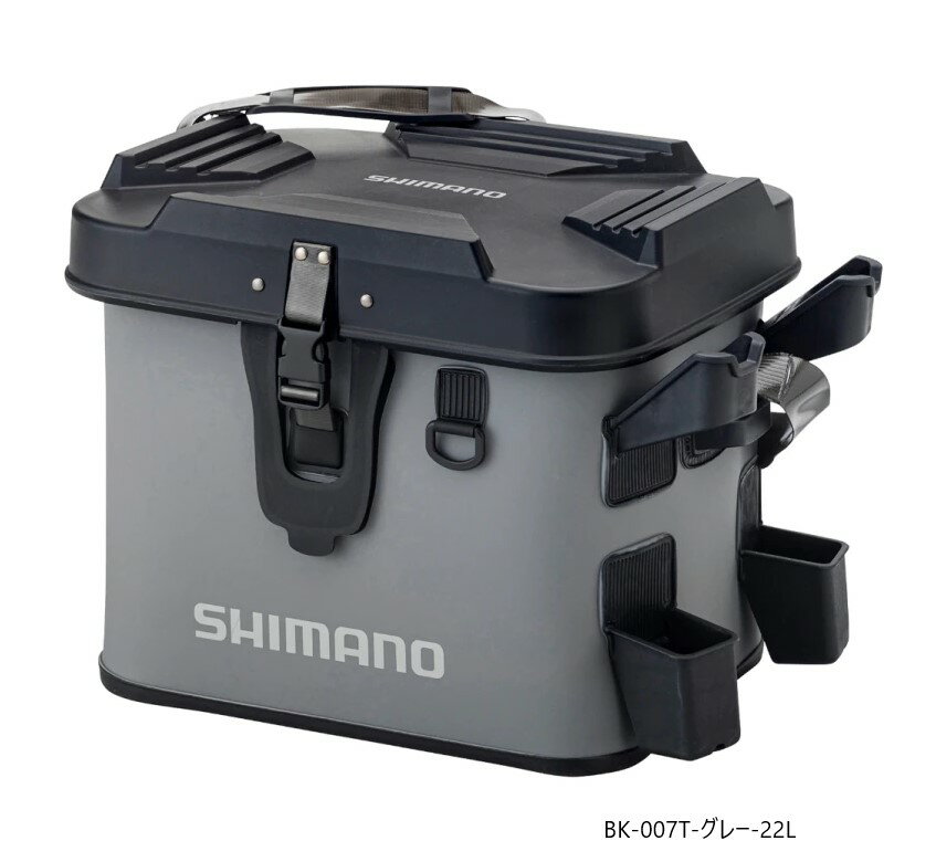 シマノ (shimano) BK-007T グレー 22L ロッドレスト ボートバッグ(ハードタイプ)