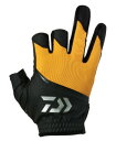 ダイワ (Daiwa) DG-2025 オレンジ XLサイズ(パッド付きUVカットグローブ 3本カット)(4)