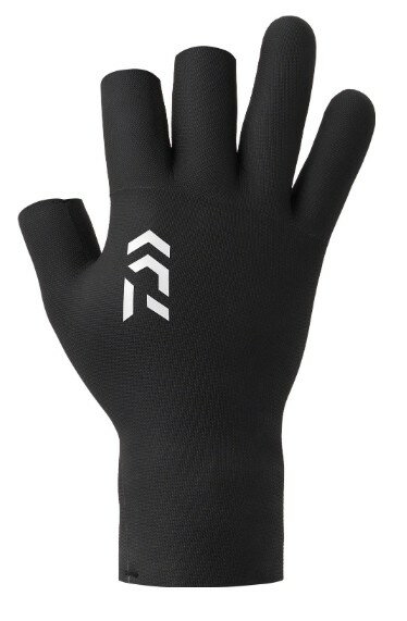 ダイワ (Daiwa) DG-2125W ブラック 2XLサイズ （クロロプレングローブ 3本カット）