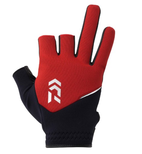 ダイワ (Daiwa) DG-6225W レッド Lサイズ（防寒ライトグリップグローブ 3本カット）