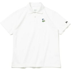 NEW ERA (ニューエラジャパン) 【ゴルフ】半袖 ポロシャツ PEANUTS ピーナッツ ホワイト Sサイズ（14124678）