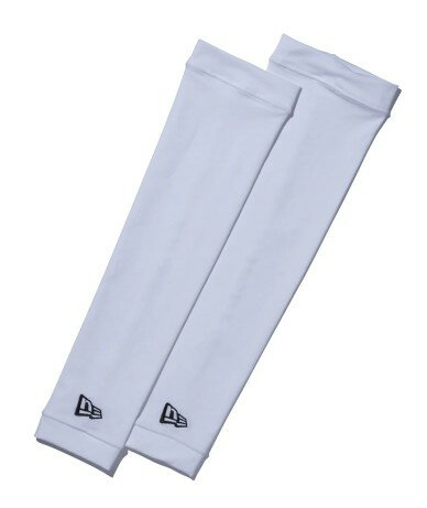 ニューエラ NEW ERA（13549230）アームスリーブ フラッグロゴ ホワイト × ブラック M／Lサイズ