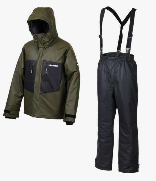 双進 (RBB) フィッシャーマンウィンタースーツ2 (7782) オリーブ XLサイズ
