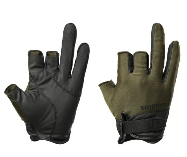 シマノ (Shimano) GL-008Y カーキ XLサイズ ベーシック グローブ 3