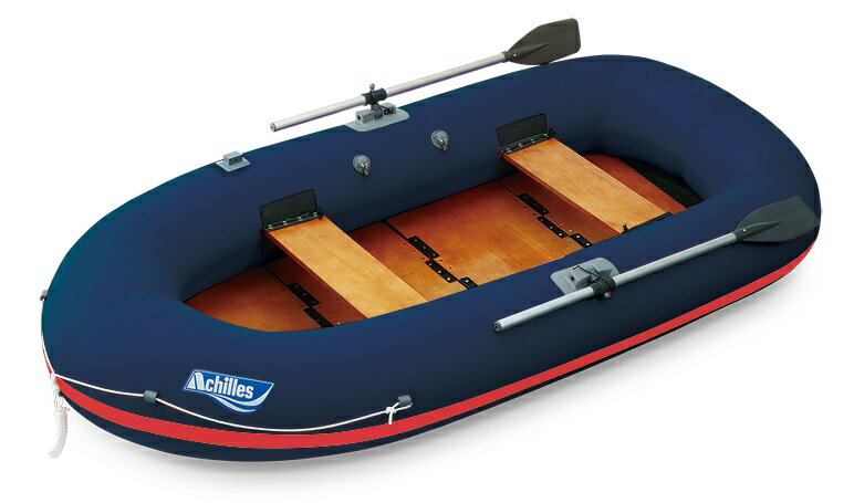 アキレス (Achilles) EC4-642 ネイビー/レッドライン 4人乗り (水遊び、野池、ダム ゴムボート、災害対策)