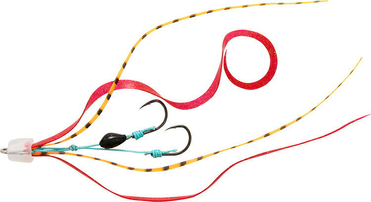 ダイワ 紅牙替えユニットβ SS 中井チューン オレンジゼブラ・レッドラメ （鯛ラバ、タイラバ、スカート）