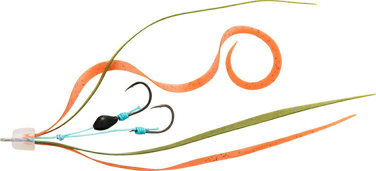 ダイワ 紅牙替えユニットβ SS 中井チューン 海藻グリーン・中井オレンジ （鯛ラバ、タイラバ、スカート）