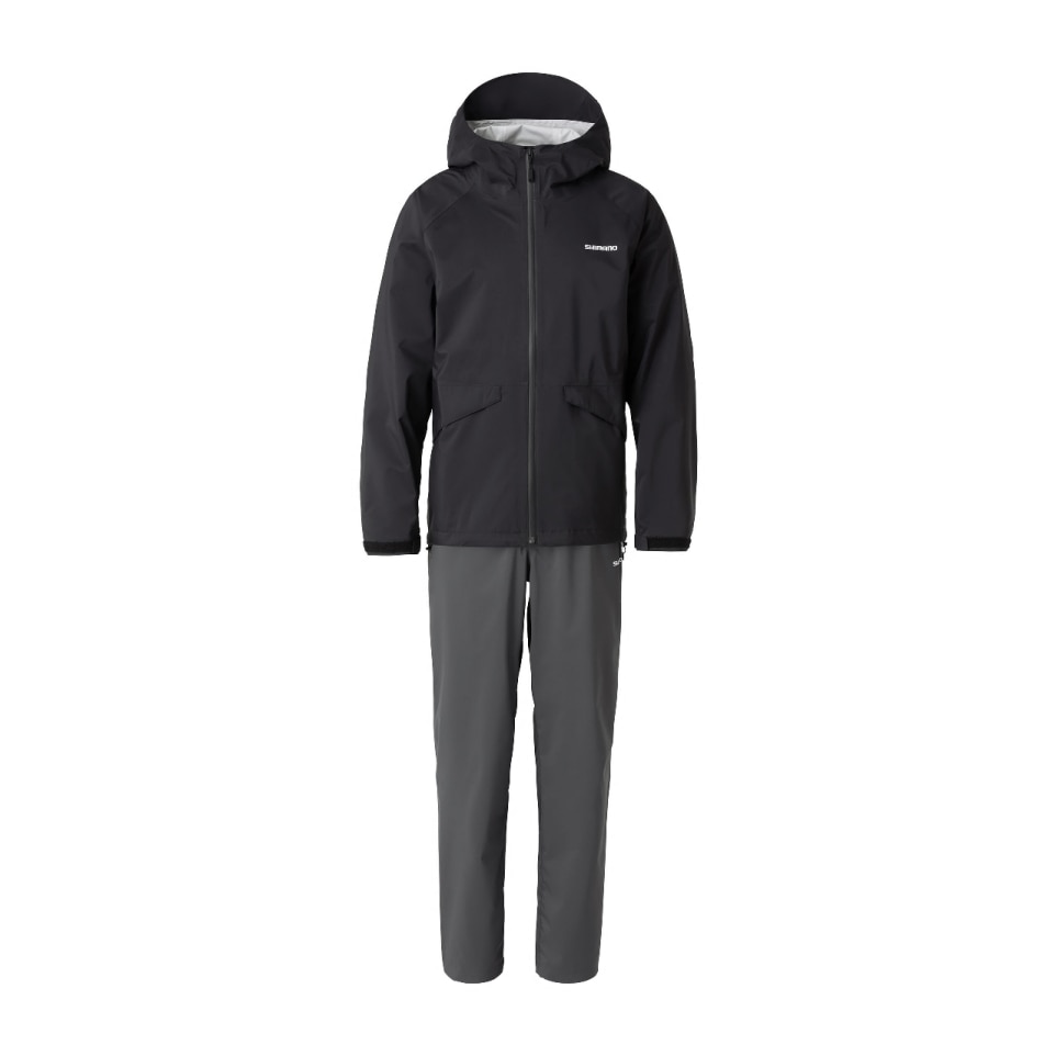 シマノ (Shimano) RA-005V ブラック Lサイズ ベーシック フィッシングレインスーツ