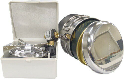 CAPTAIN STAG (キャプテンスタッグ) M-6400 小型ガスバーナー・クッカー3点セット ソロキャンプ ファミリーキャンプ通販格安セール情報 楽天 通販