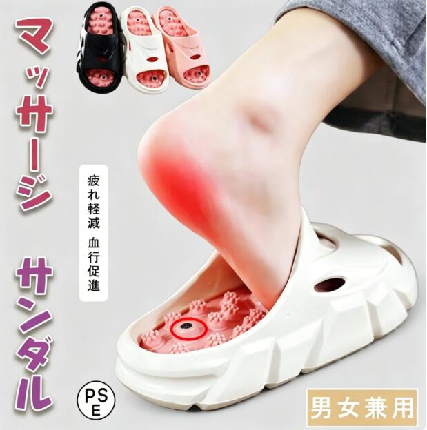 樂天商城 - 健康サンダル スリッパ 室内 足つぼ おしゃれ 痛い 器具 グッズ 歩きやすい 玄関 ベランダ マッサージ