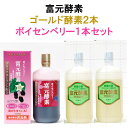 BF33%off~購入後500円クーポン 冨元酵素ゴールド 1000ml酵素2本と ボイセンベリー酵素 1000ml1本セット ポイント20倍 ミニボトル3本プ...