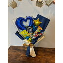父の日花束 おつまみセット balloon花束 バルーンとお菓子 いつもありがとう 感謝 父の日 贈物 プレゼント 花束