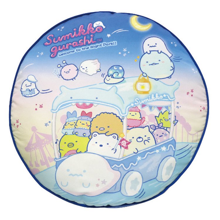 すみっコぐらし ラウンドクッション ブルー 554248