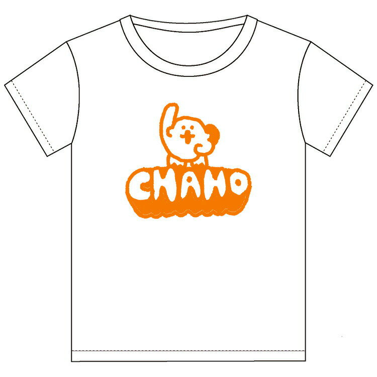 ラッコズ グッズ 半袖Tシャツ CHAHO ホワイト フロッキープリント RACCOS 278121