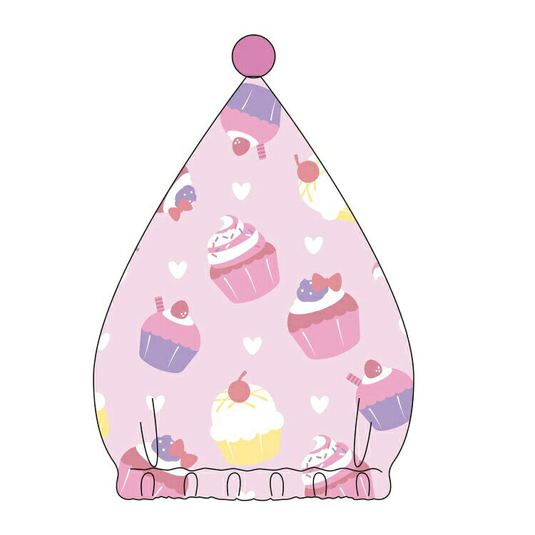 ラブリーカップケーキ キャップタオル 女の子 子供 キッズ 790672