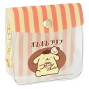 ポムポムプリン スクエアミニポーチ 072395 ファンシーレトロ SANRIO サンリオ チェーン ナスカン付(4)