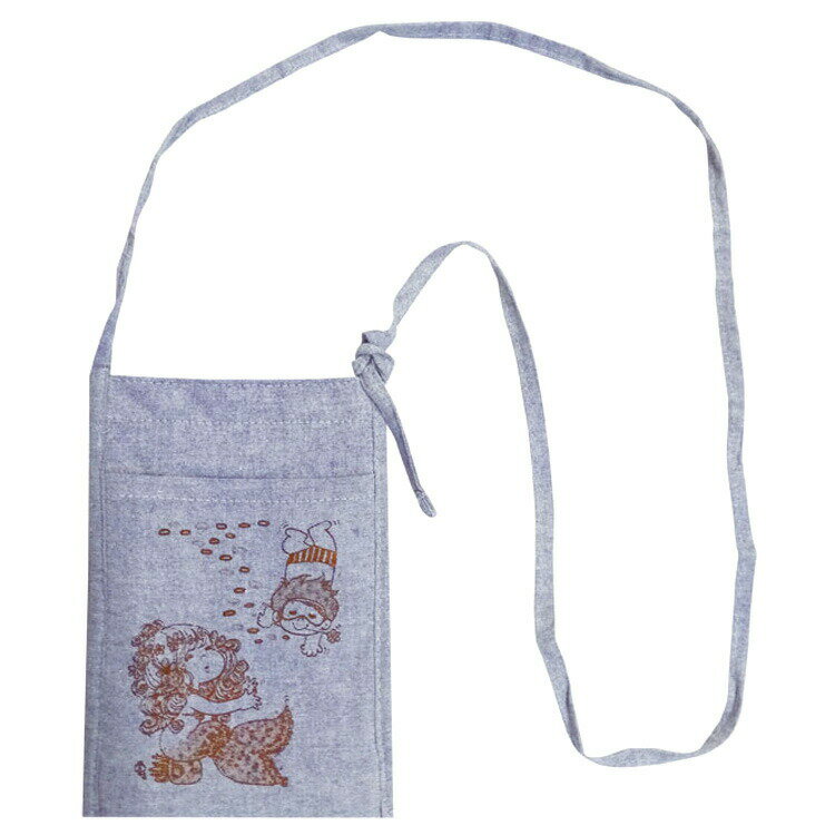 水森亜土 保冷ショルダー にんぎょ ブルー ショルダーバッグ サコッシュ サマーシリーズ 280872