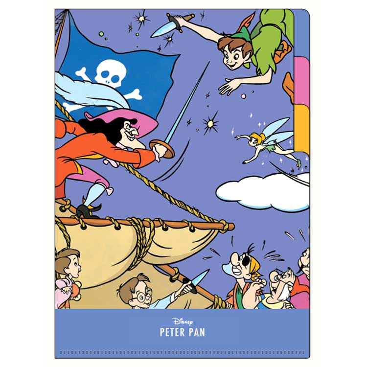 ピーターパン クリアファイル A5 3ポケット レトロアートコレクション 1990 復刻アート 第4弾 728049
